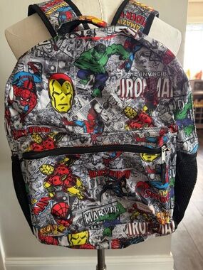 Marvel Comic Print Boys' Backpack - Multicolor